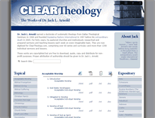 Tablet Screenshot of cleartheology.com